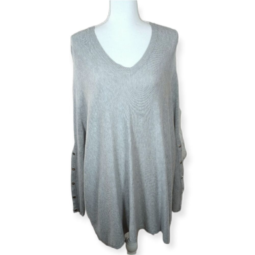 RXB GRAY DOLMAN SLEEVE OVERSIZED SWEATER SZ.S EUC